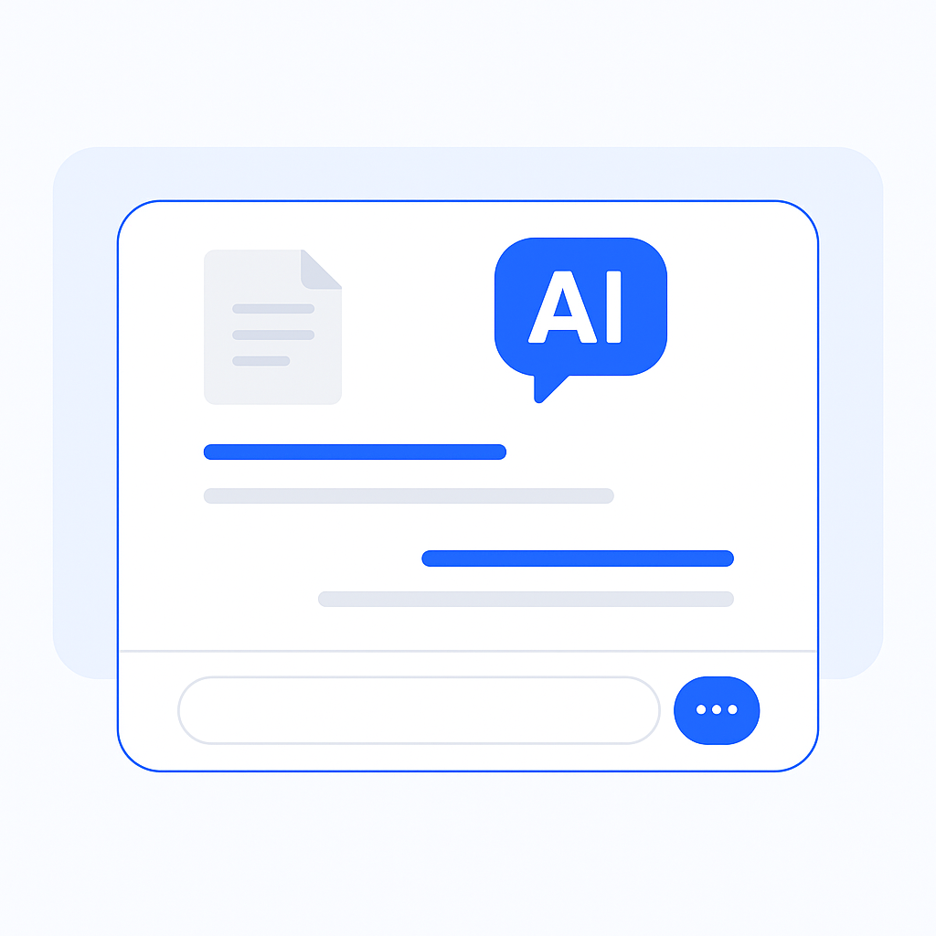 AI Chat with Your Document & Data Image